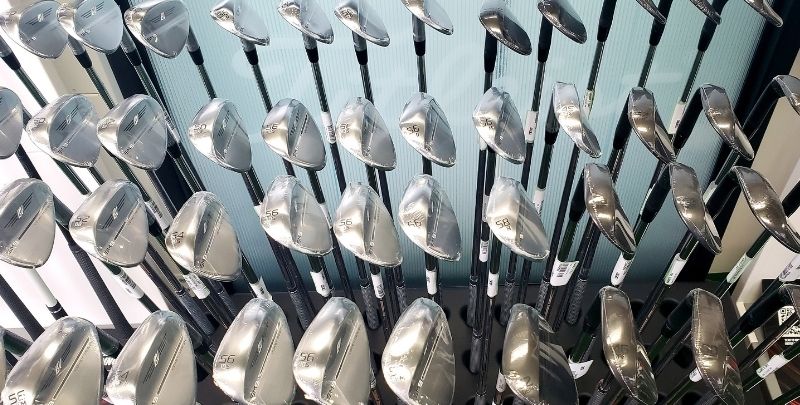 New Titleist Vokey SM8 Wedges on the rack at Howard's Golf 