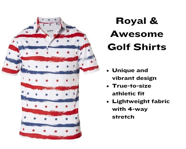 Mens 4th of July Shirts: 7 Best Picks for Patriotic Golf Attire in 2024 2 Royal & Awesome Patriotic Golf Shirt