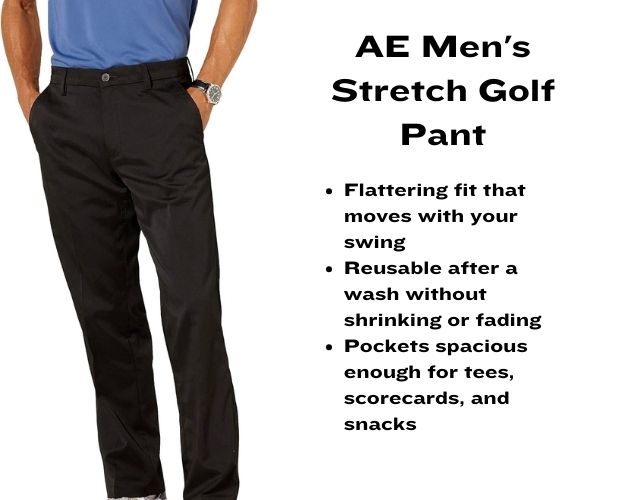 AE Men's Stretch Golf Pant with bullet points