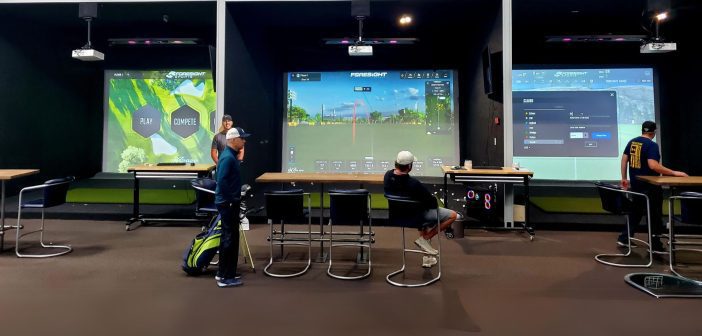 Howard's Golf Indoor Driving Range Hitting Bays